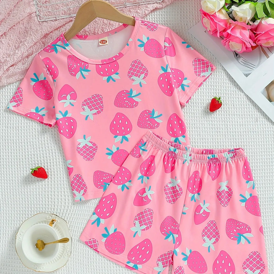 Pijama de Niña de Short y Camisa