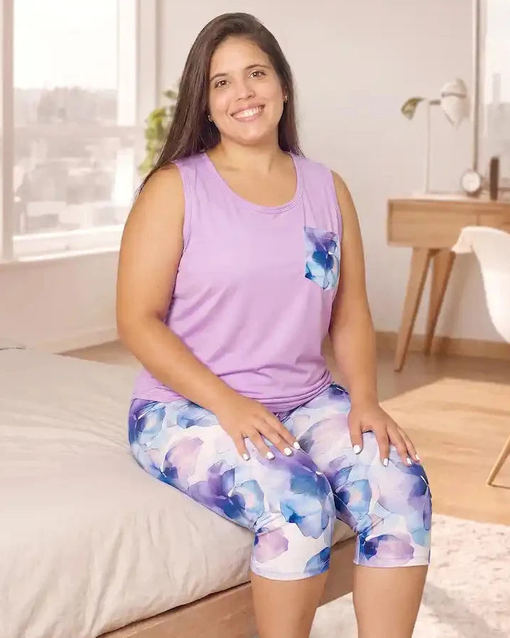 Conjunto Pijama Capri Talla Plus