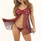 Conjunto de Lencería Babydoll "Secretos de Encaje"