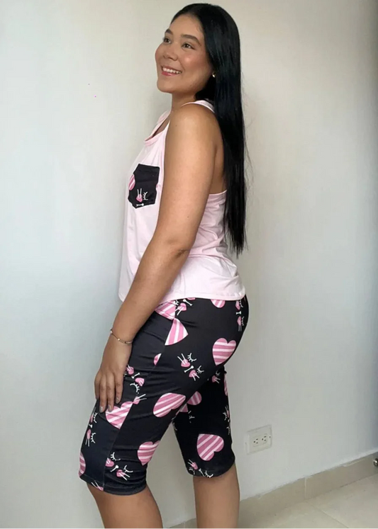 Conjunto Pijamas Plus Palo Rosa