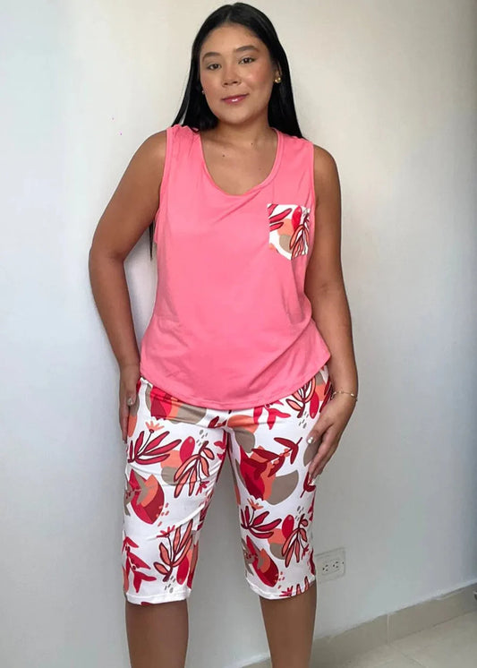 Conjunto Pijamas Plus Rosada