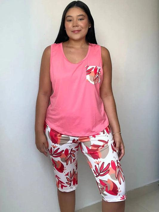 Conjunto Pijamas Plus Rosada