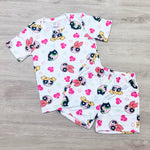 Pijama de Niña de Short y Camisa