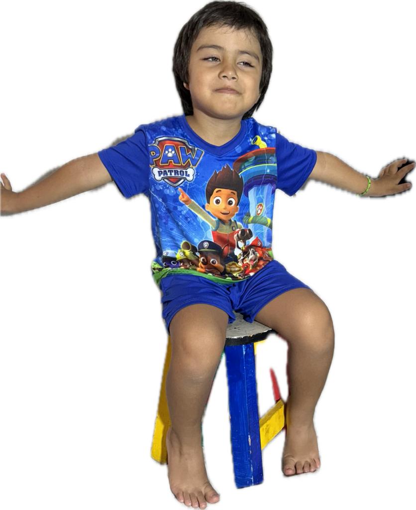 Pijama de Niño Corta Azul Paw Patrol